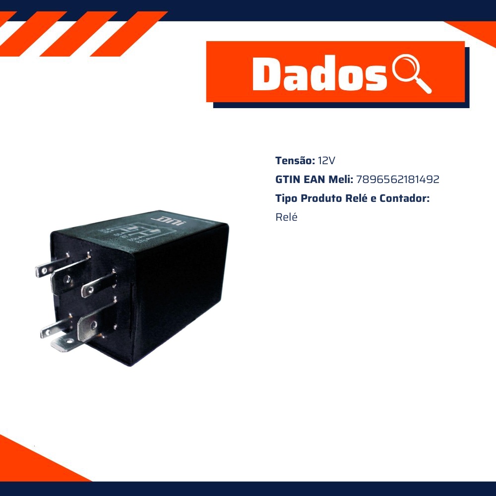 Relé Bomba Elétrica de Combustível 12V 6 Terminais para Chevrolet Omega - DNI - DNI 8149