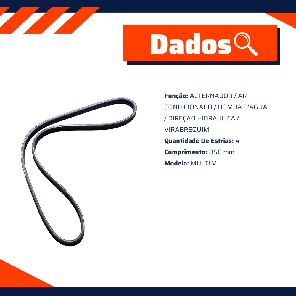 Correia Multi V 4 - continental Contitech - 4PK856