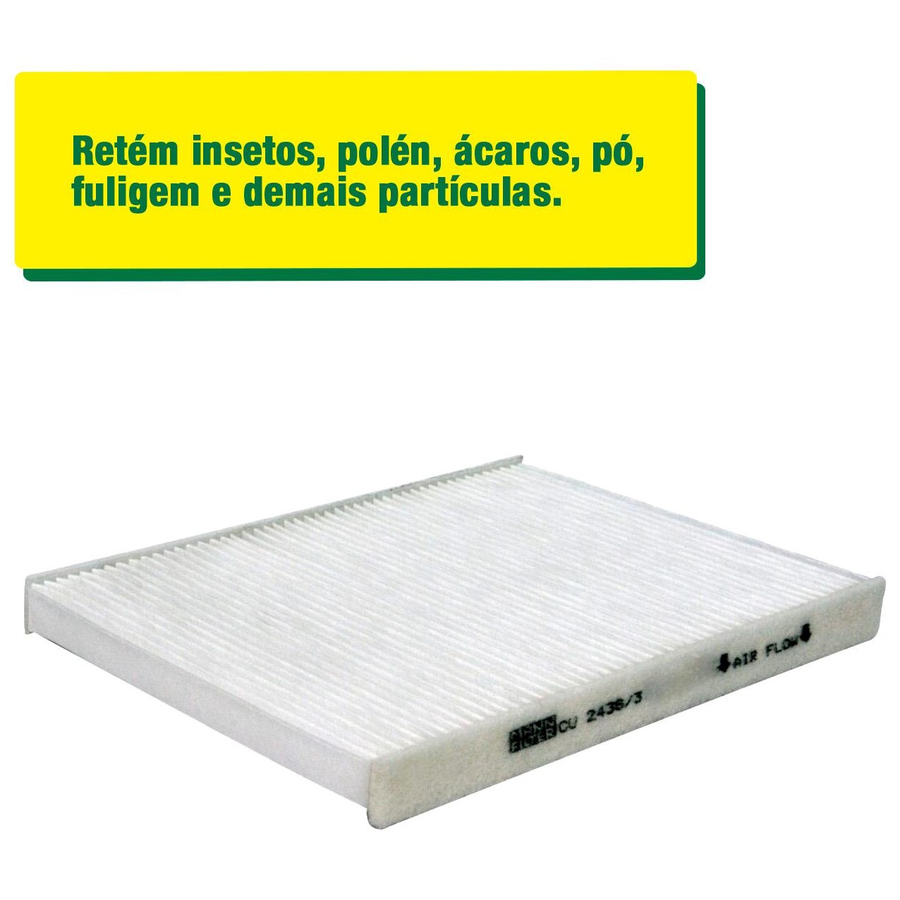 FIltro de Ar Condicionado Cabine - Mann-Filter - CU2436/3