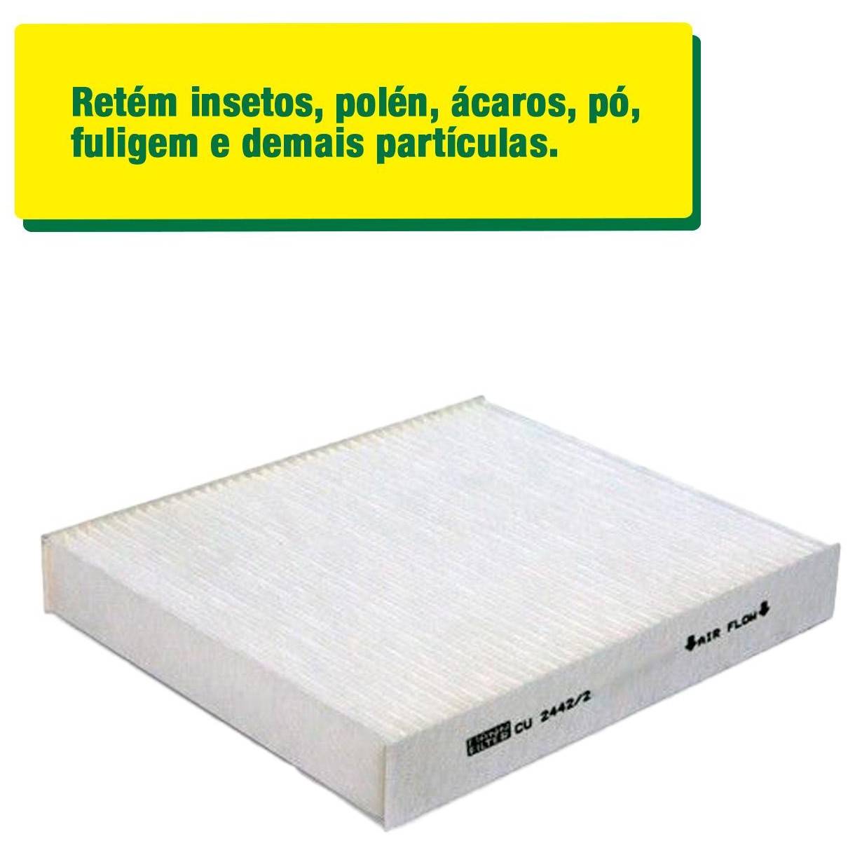 FIltro de Ar Condicionado Cabine - Mann-Filter - CU2442/2