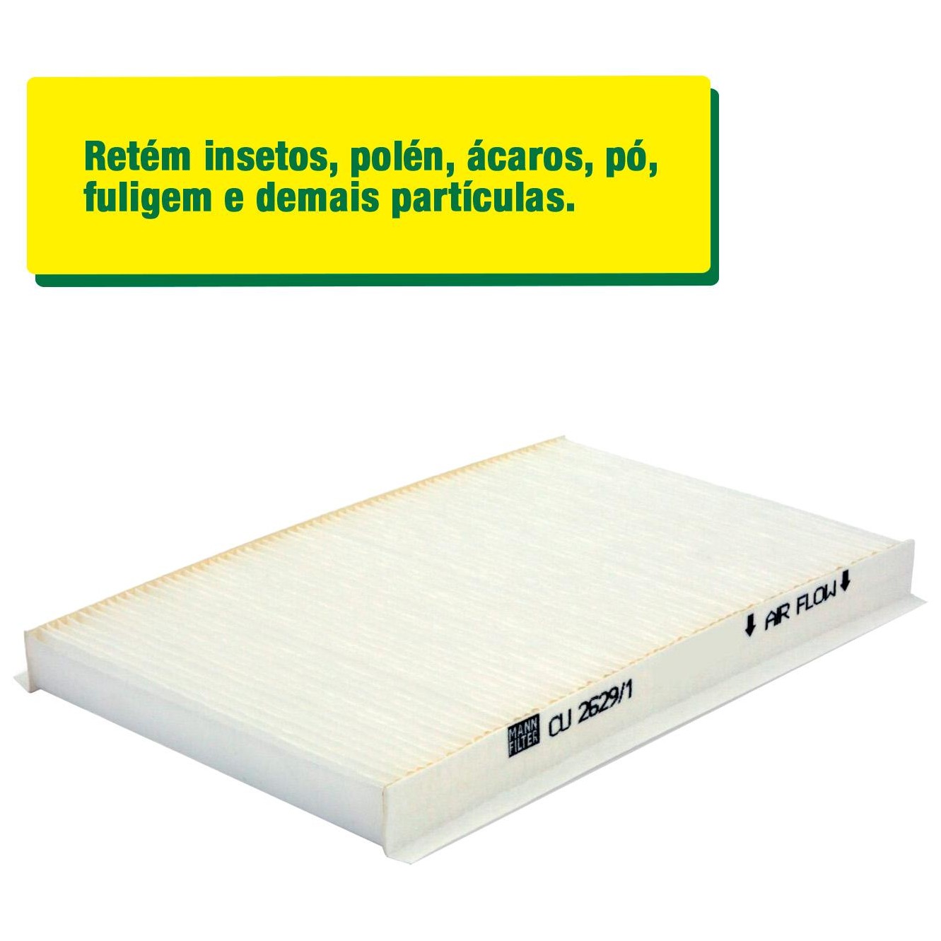 FIltro de Ar Condicionado Cabine - Mann-Filter - CU2629/1