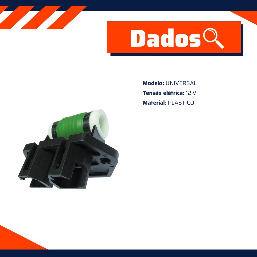 Resistência do Eletroventilador 12V - Multiqualita - MQ1002