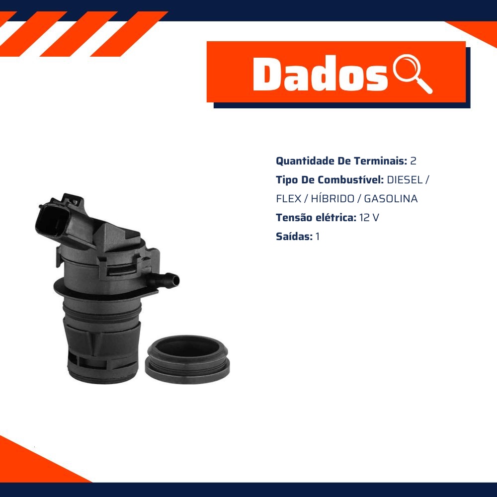 Bomba do Lavador do Para-brisa 12V - DS - 31024
