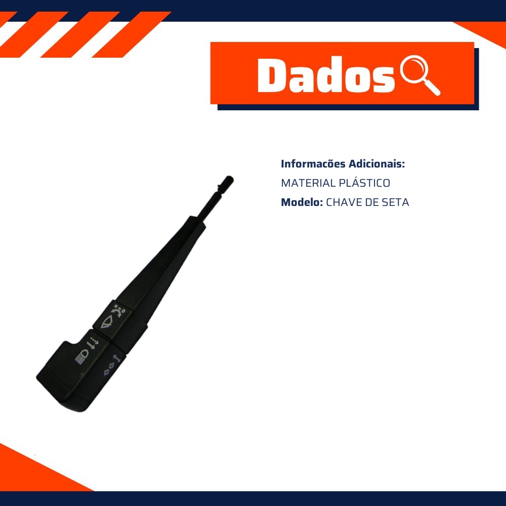 Alavanca da Chave de Seta de Plástico para Chevrolet Opala - Amefil - AI 701