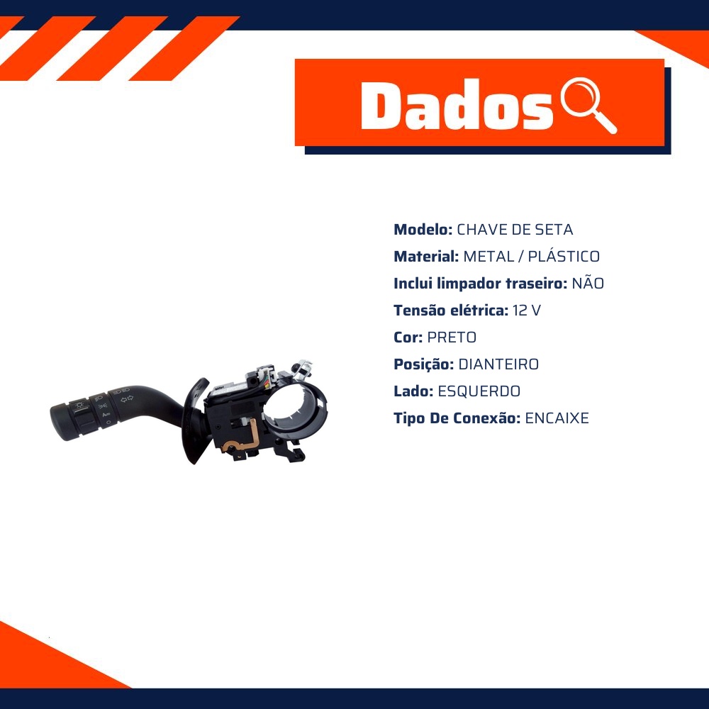 Chave de Seta 12V - Kostal - 10020370