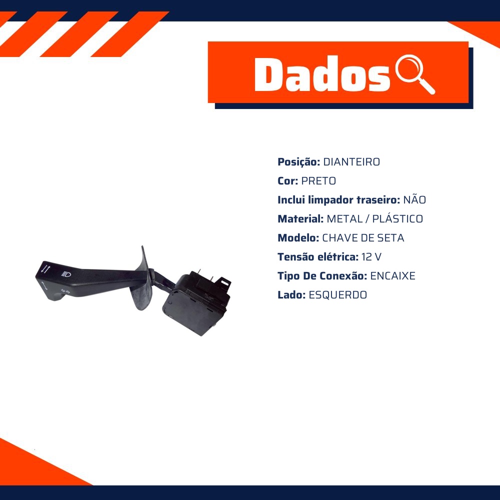 Chave de Seta para Chevrolet Ipanema e Kadett - Kostal - 1816320