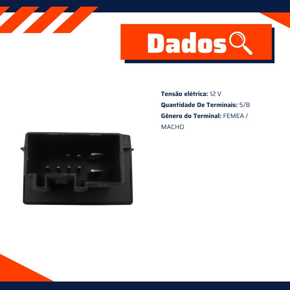 Módulo da Bomba de Combustível 12V 5/8 Terminais - Euro - 80161