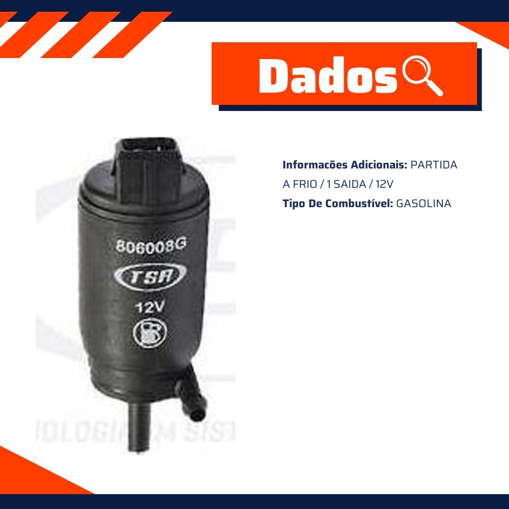 Bomba de Gasolina Partida Frio 12V Gasolina - TSA - 806008G
