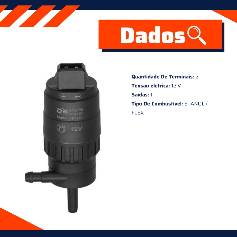 Bomba de Gasolina da Partida Frio 12V Etanol/Flex - DS - 31016