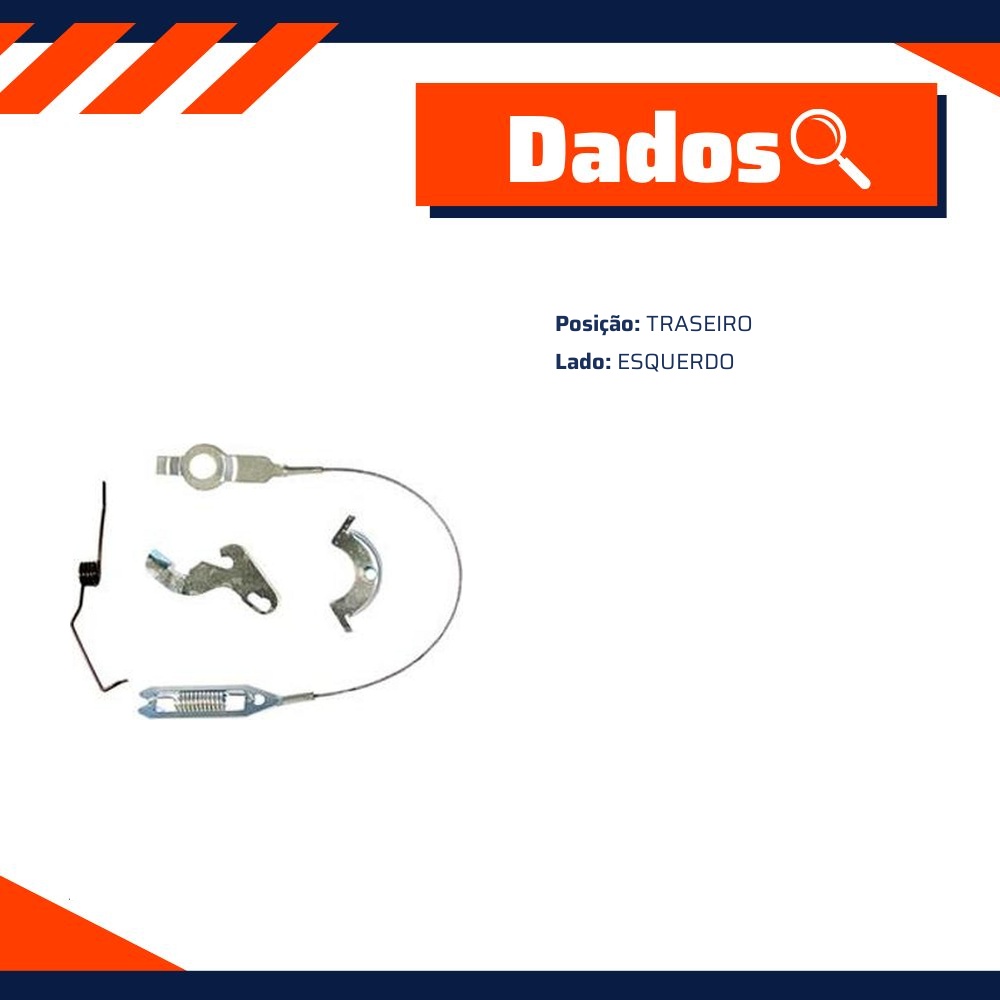 Kit Acionador do Freio Traseiro Esquerdo para Ford Ranger - Kit & Cia - 15224