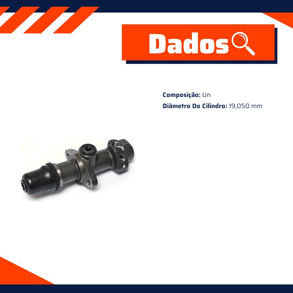 Cilindro Mestre de Freio para Volkswagen Fusca e Variant - Controil - C-2005