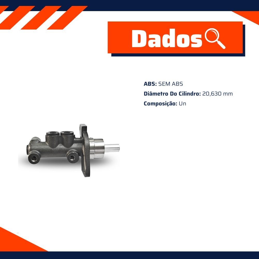 Cilindro Mestre de Freio para Chevrolet Celta e Prisma - Controil - C-2168