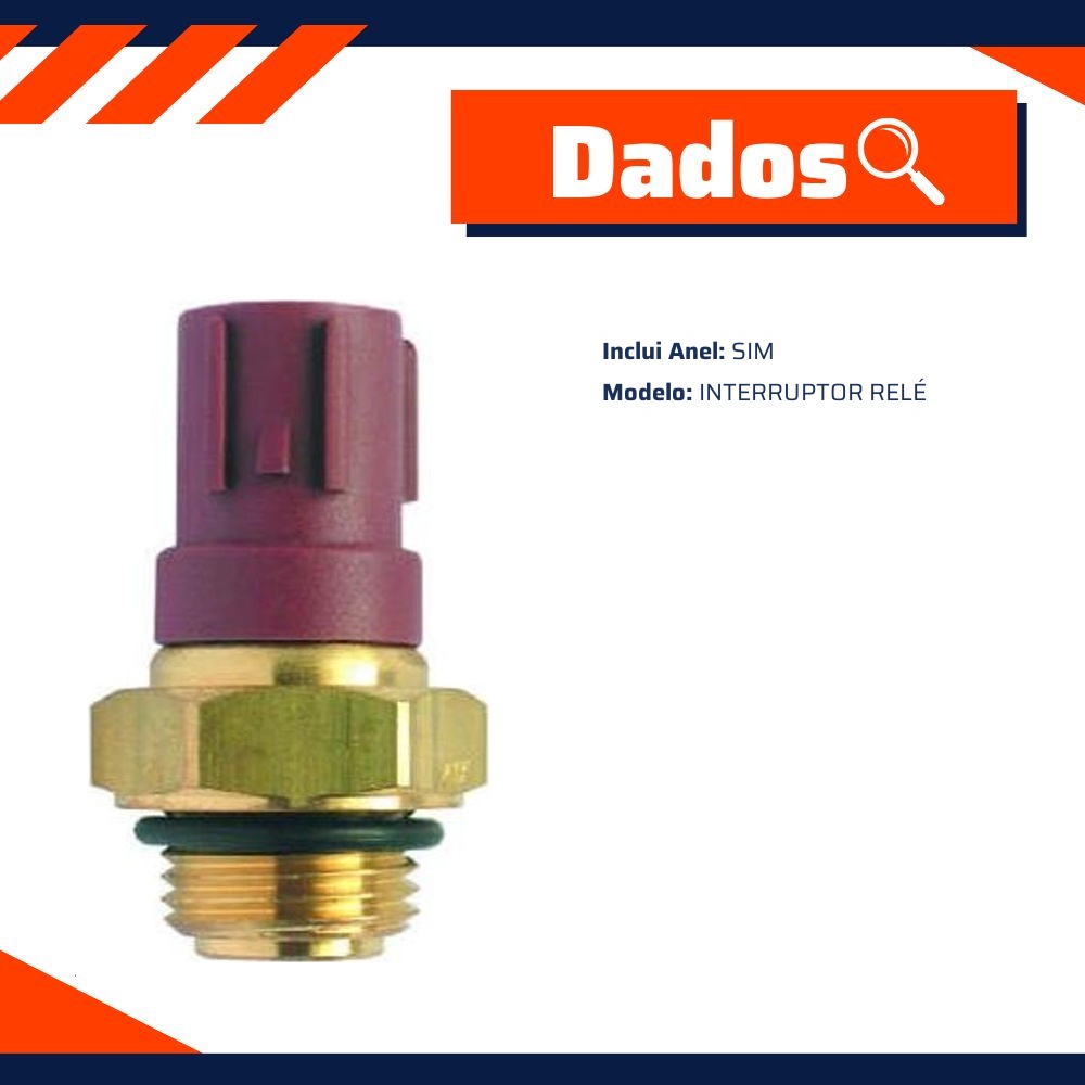 Interruptor Térmico do Radiador para Honda Accord e Civic - Valclei - 1811.93/88