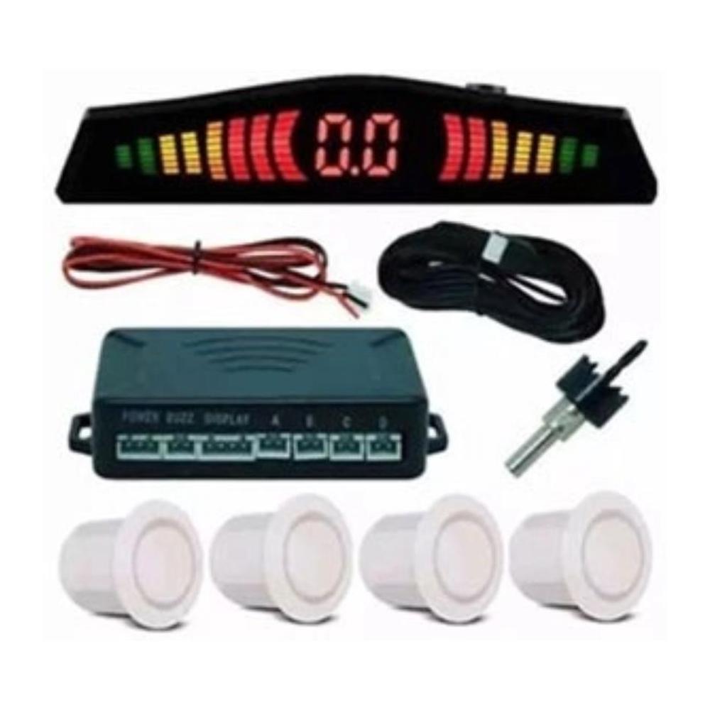 Sensor de Estacionamento 4 Sensores Prata 12/24V - Roadstar - RS104BRC