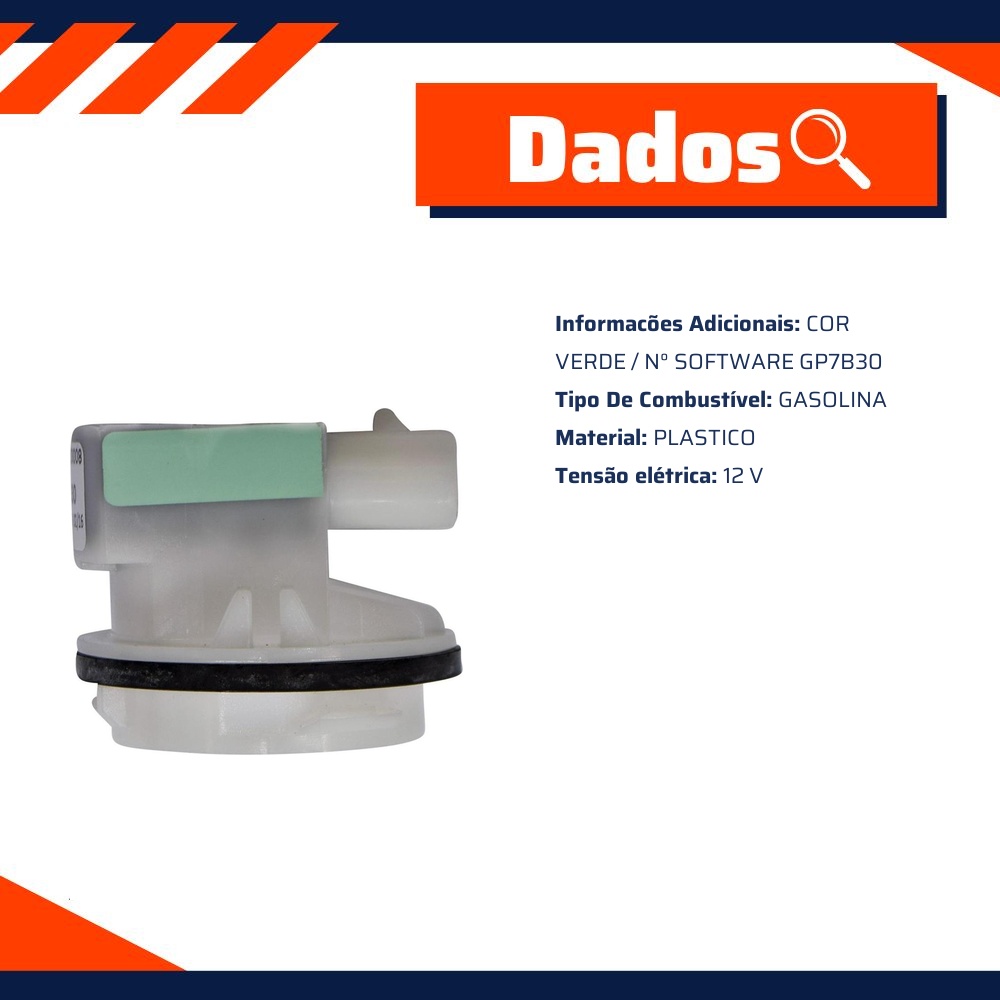 Sensor de Controle de Combustível Gasolina para Fiat Palio e Siena - TSA - T-020008
