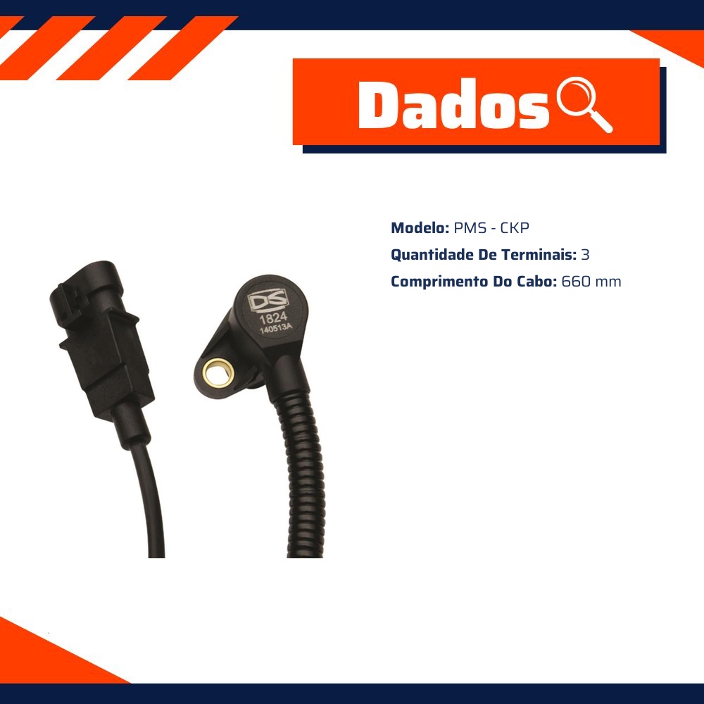 Sensor de Rotação 3 Terminais - DS - 1824