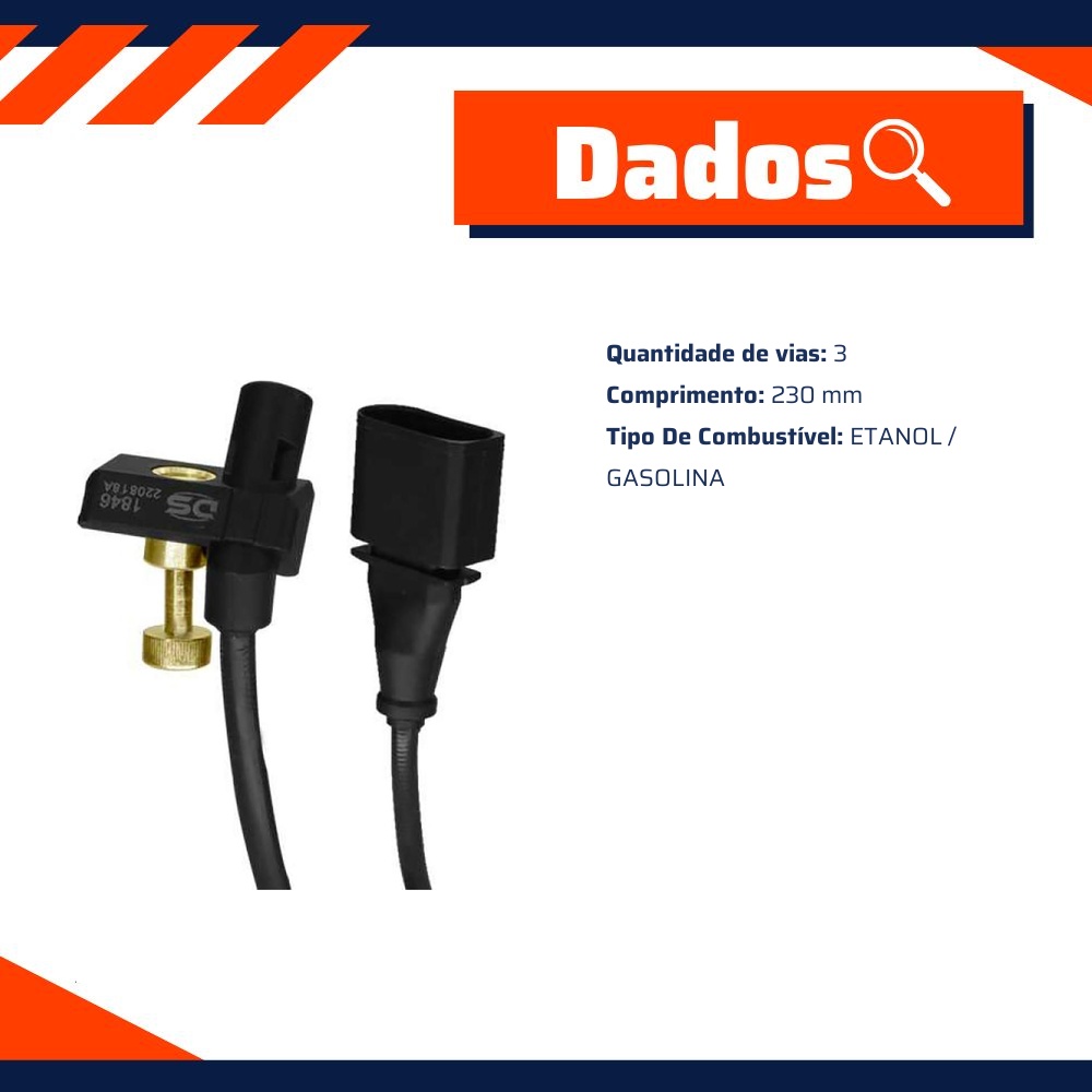 Sensor de Rotação para Volkswagen Gol e Saveiro - DS - 1846
