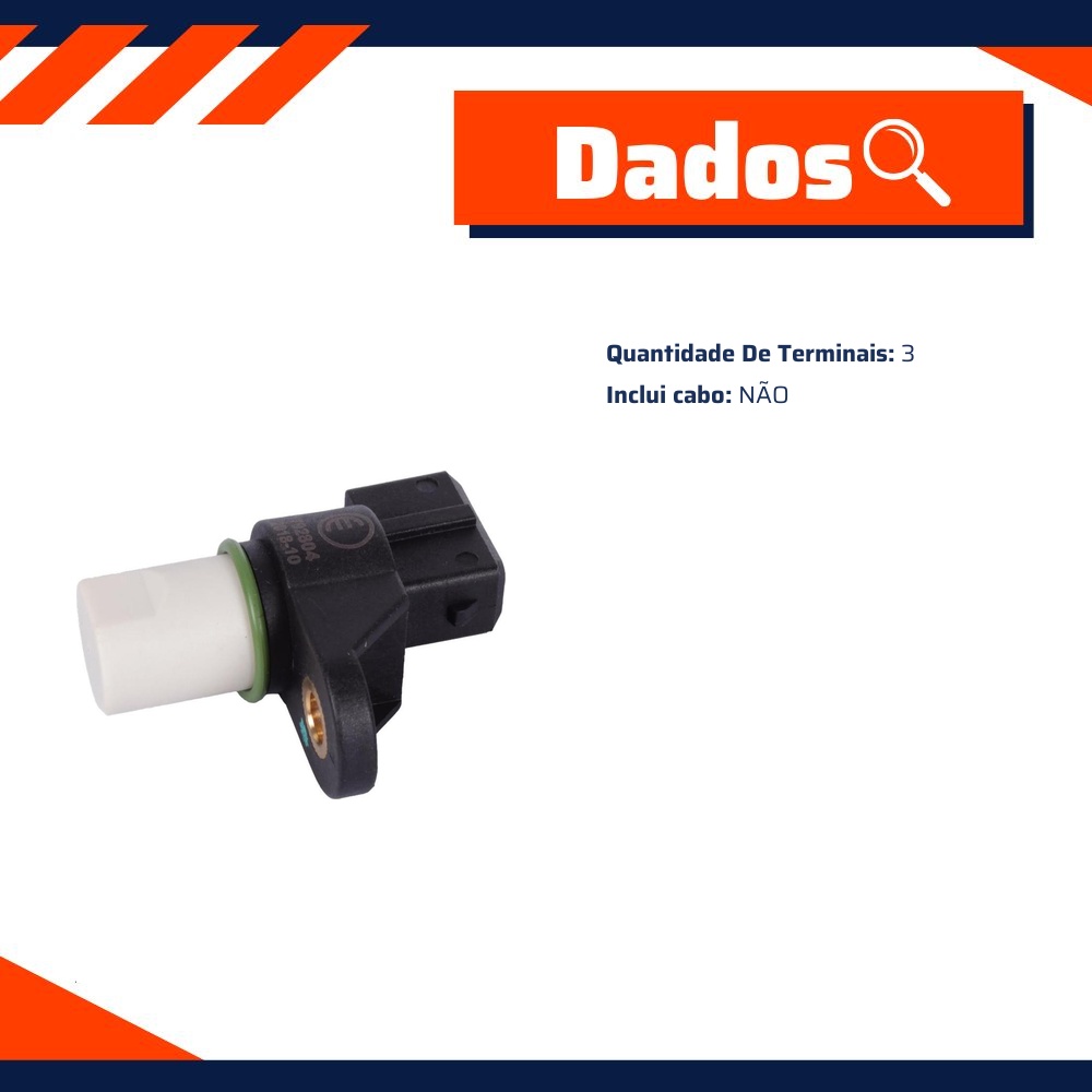 Sensor de Rotação 3 Terminais para Chery QQ - Euro - 792804