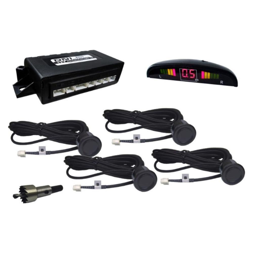 Sensor de Estacionamento 12v com Display Digital Cor Preto - DNI - 8703