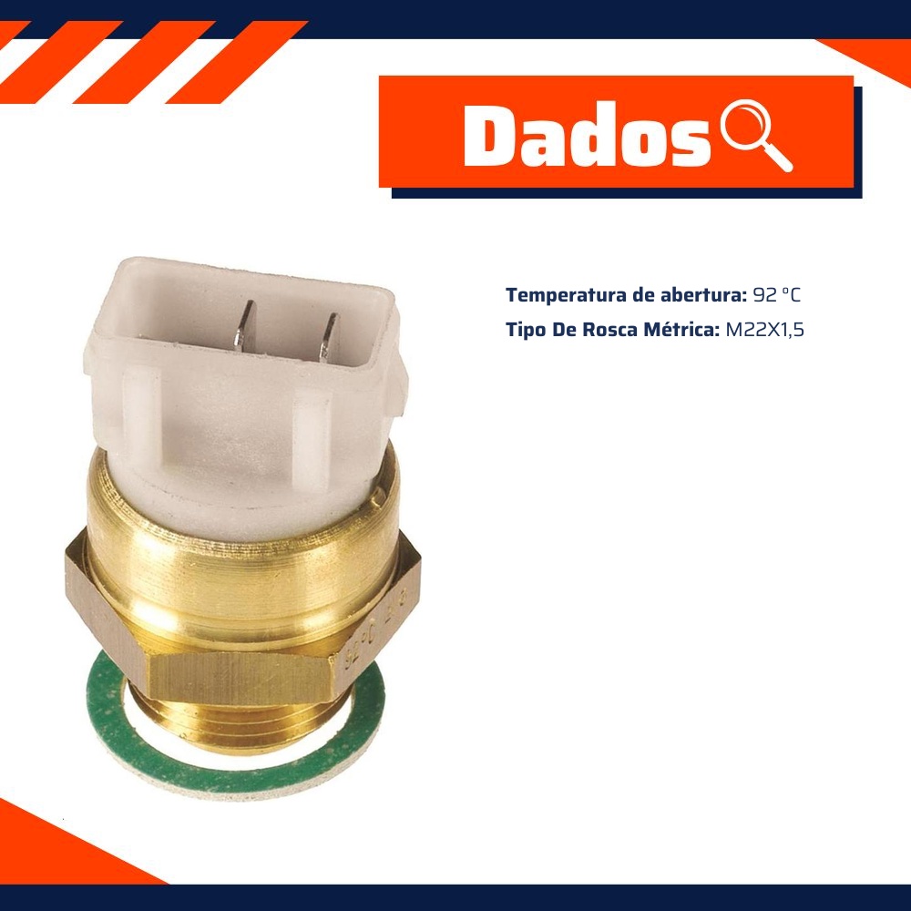 Interruptor Térmico do Radiador - Wahler - 6026.92