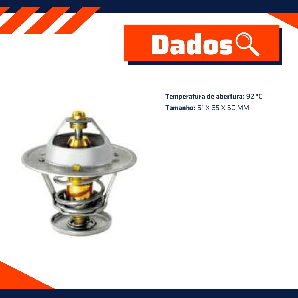 Válvula Termostática para Chevrolet Blazer e S10 - Valclei - 3309.92