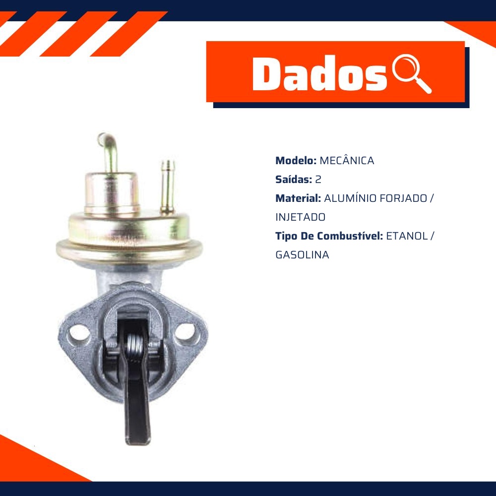 Bomba de Combustível Mecânica 2 Saídas - Indisa - BC442