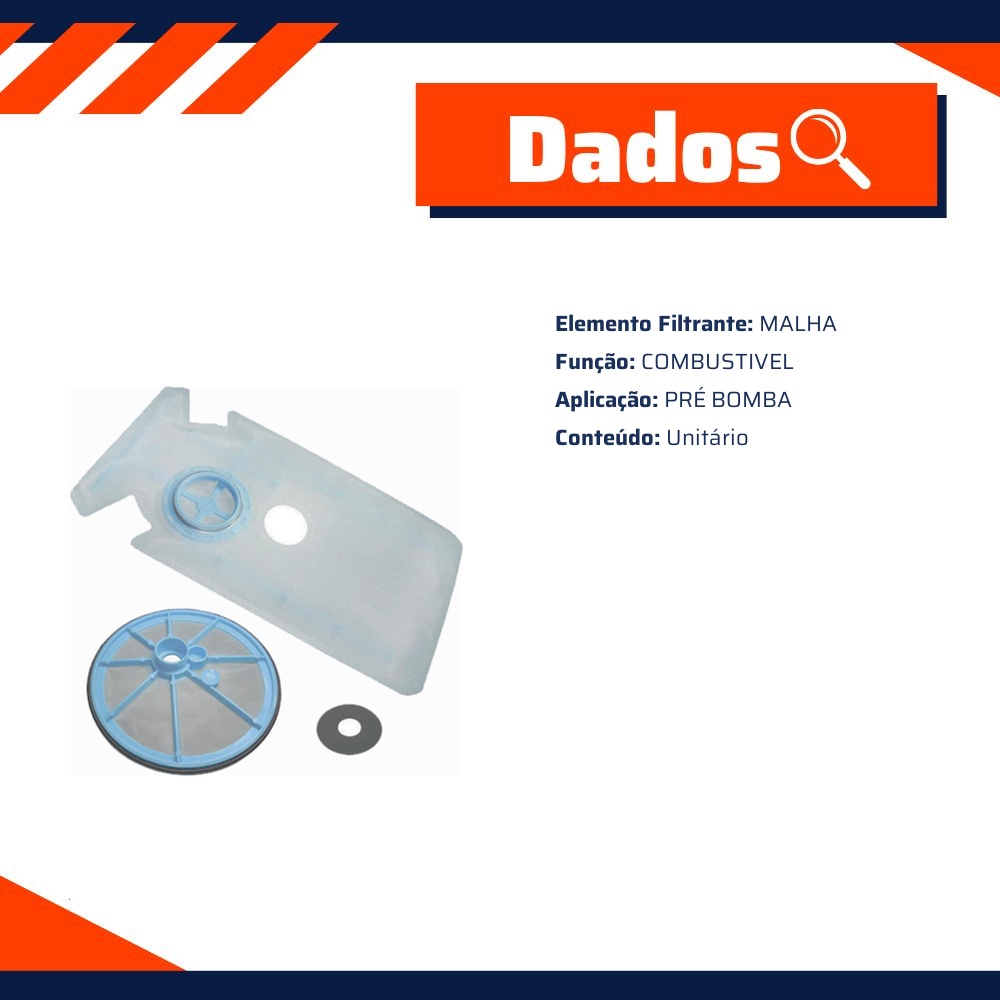 Pré-Filtro da Bomba de Combustível Malha - DS - 1322