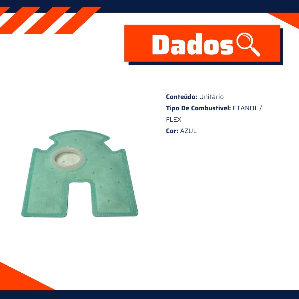 Pré-Filtro da Bomba de Combustível Azul Flex - DS - 1329