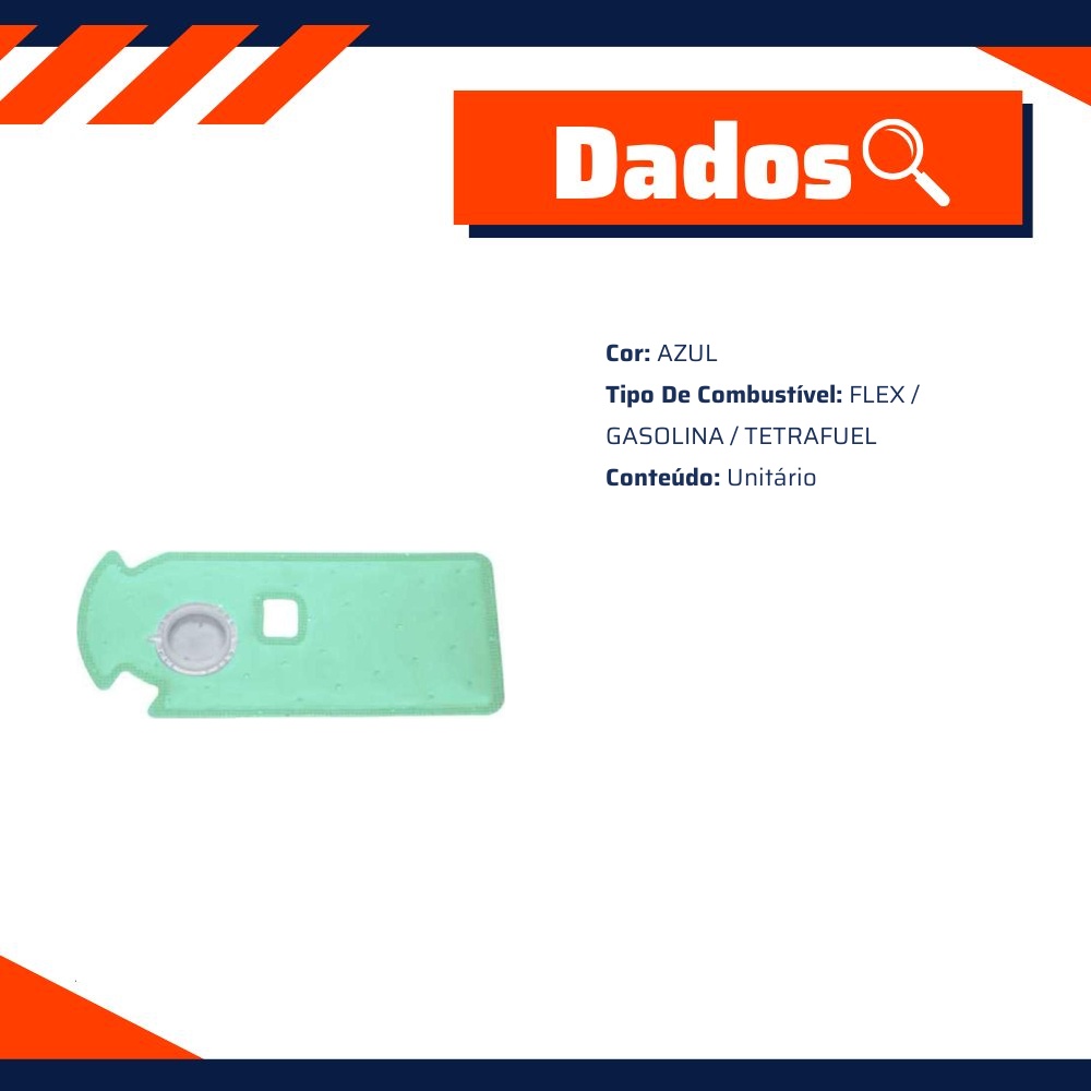 Pré-Filtro da Bomba de Combustível Azul - DS - 1333