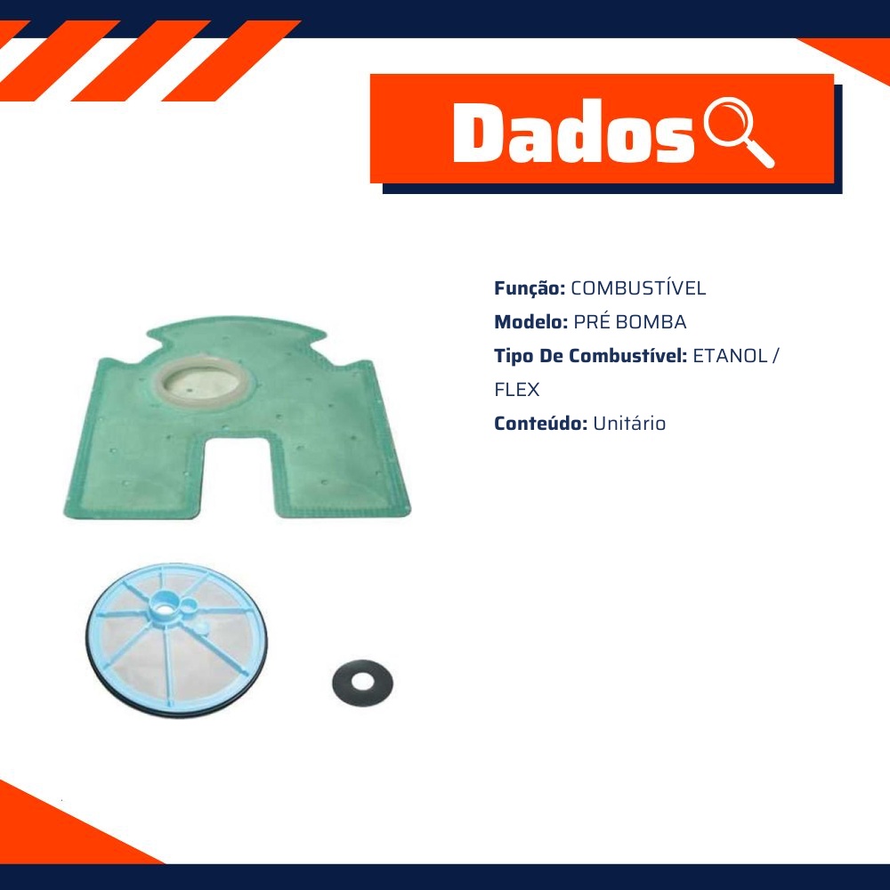 Pré-Filtro da Bomba de Combustível Flex - DS - 1339