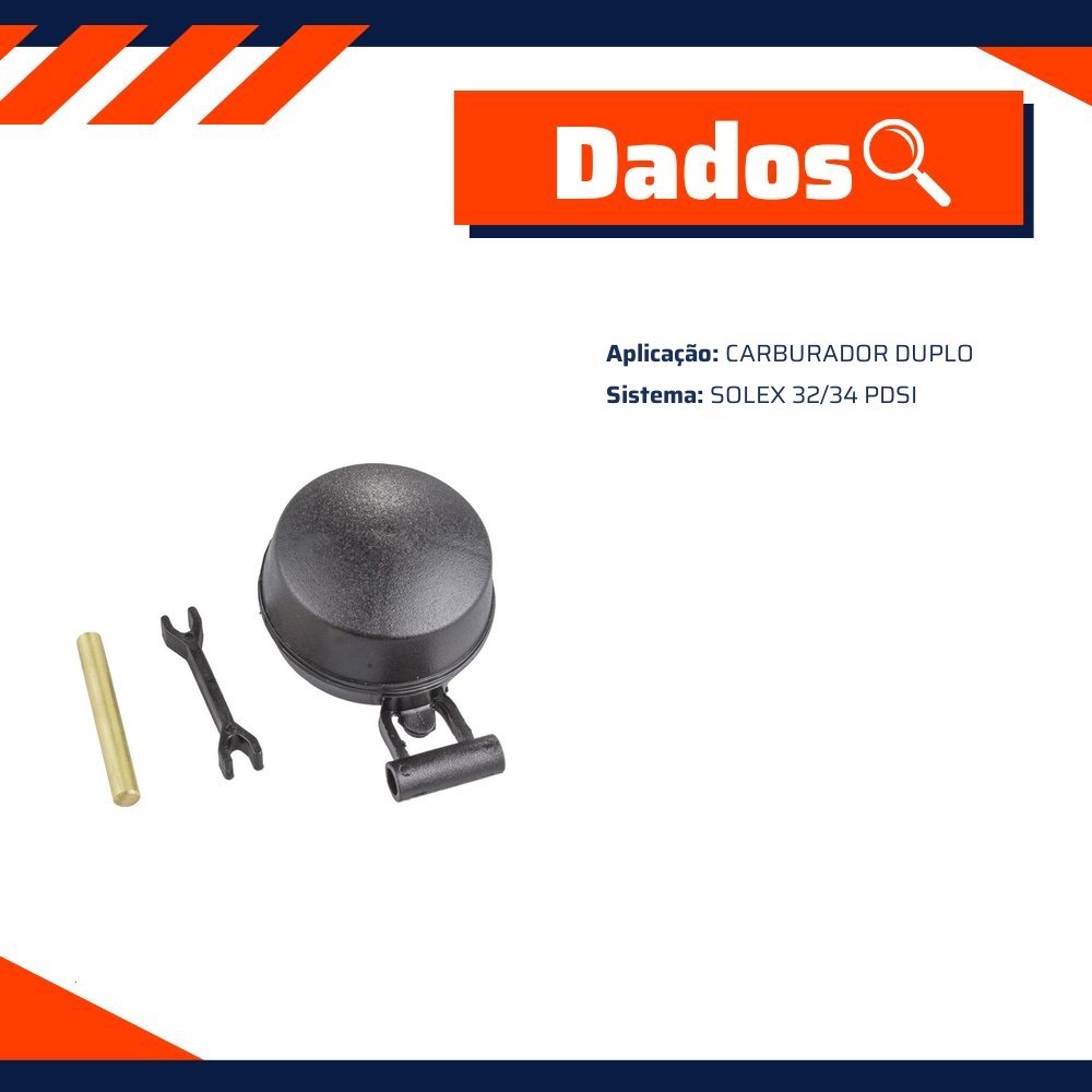 Boia do Carburador Solex 32/34 PDSI Duplo - Vogel - 210