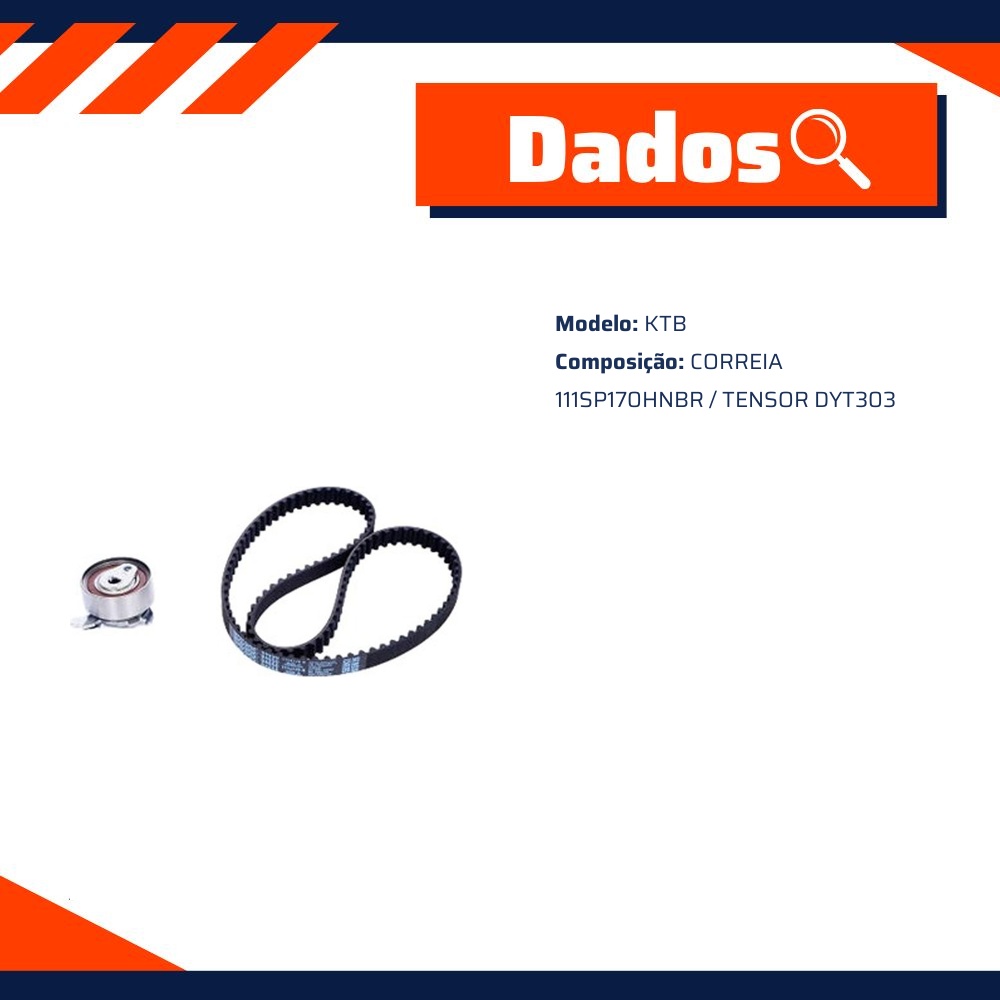 Kit de Distribuição do Motor - Dayco - KTB221/3