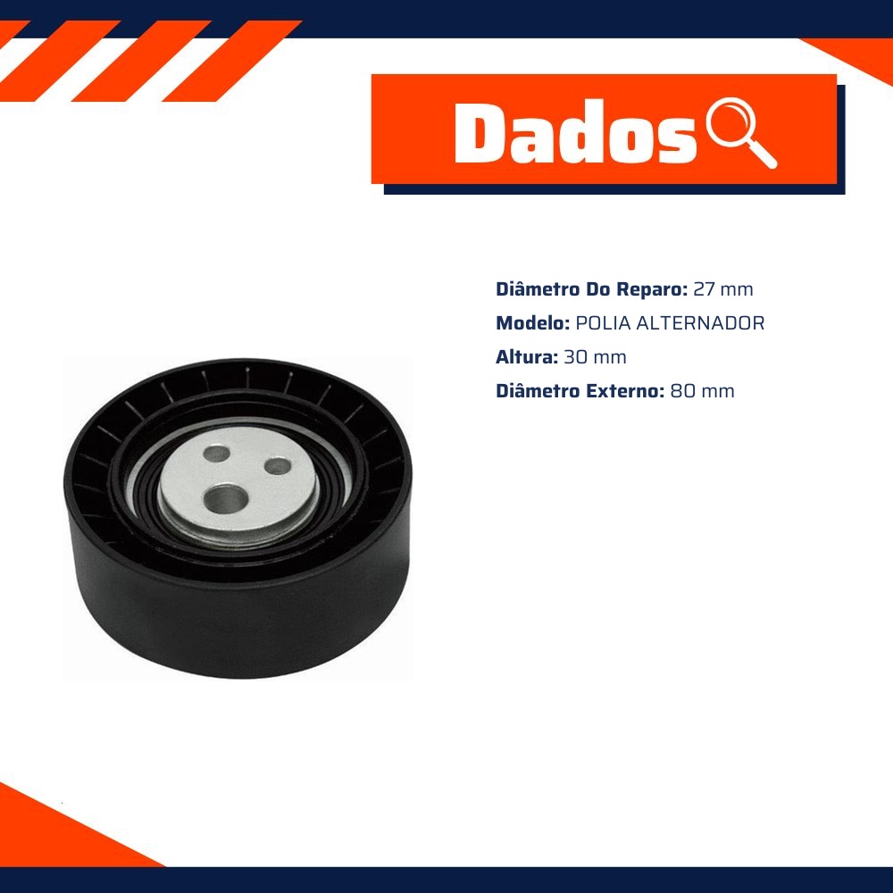 Polia do Alternador para Fiat Marea e Marea Weekend - Nytron - 1249