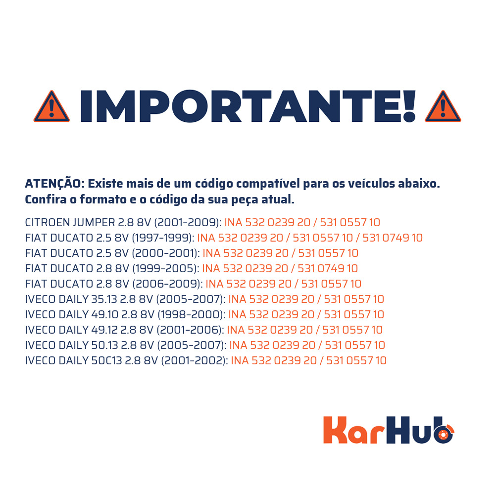 Polia Tensora Comando de Válvulas - INA - 532 0239 20