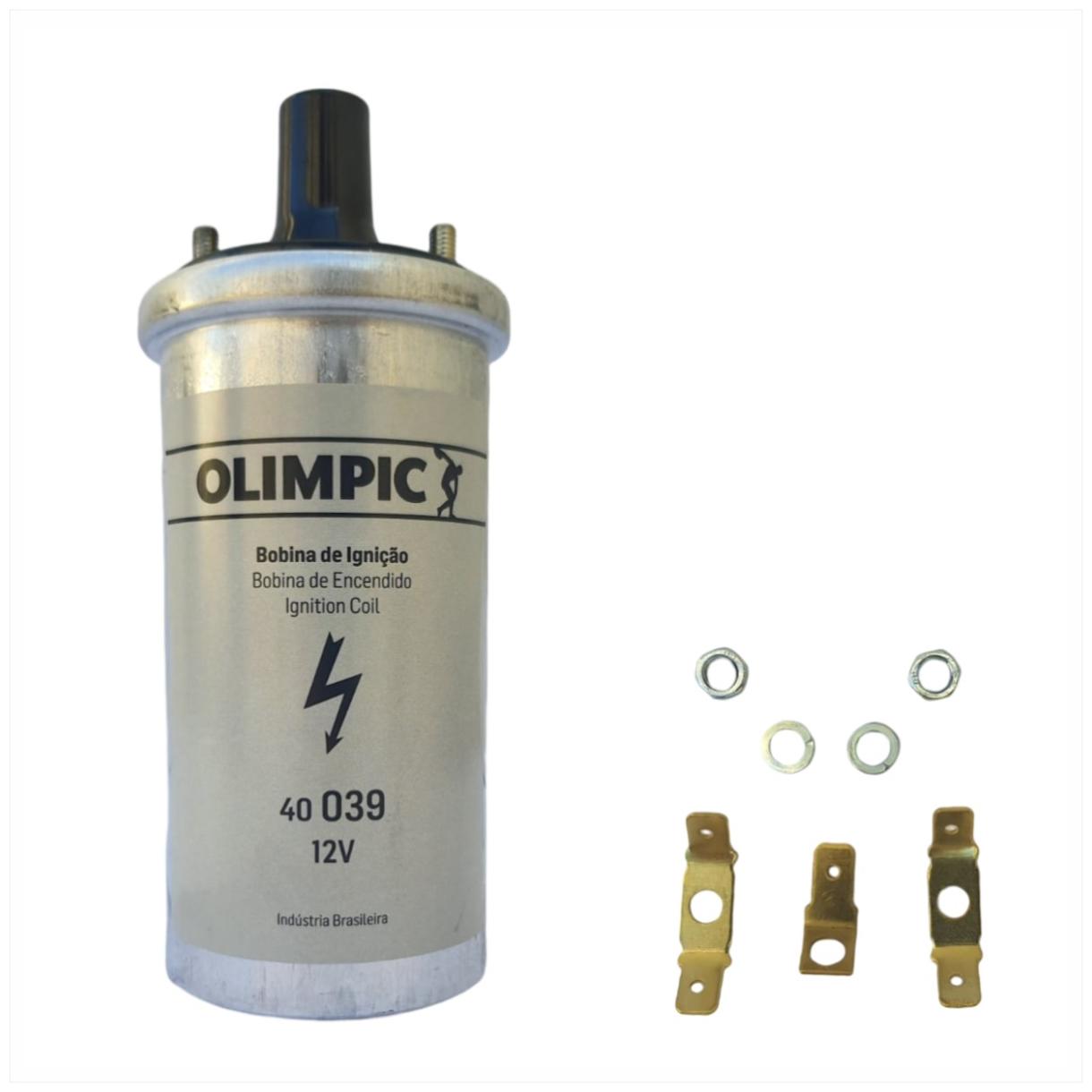 Bobina de Ignição 12V - Olimpic - 40 039