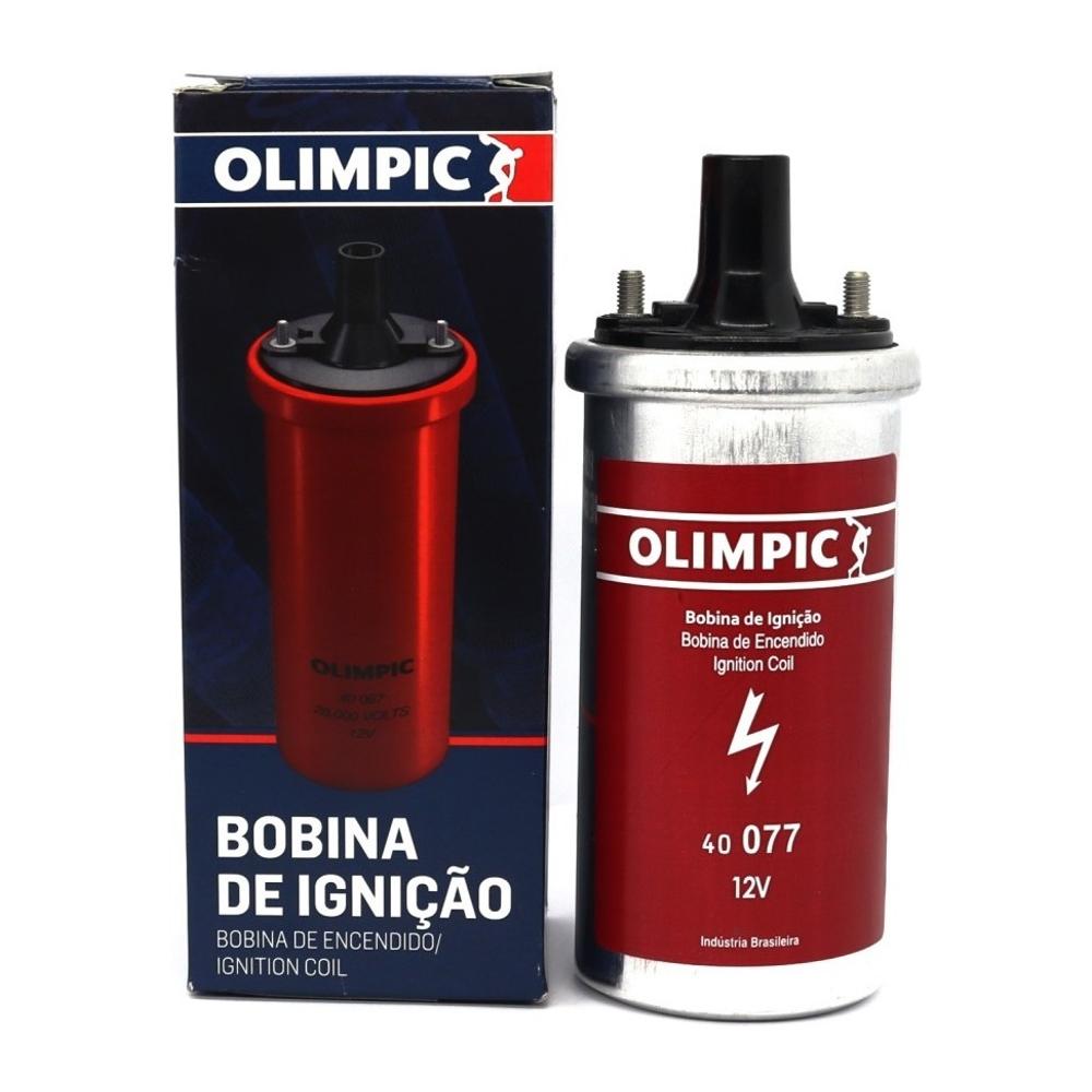 Bobina de Ignição 12V com Pino - Olimpic - 40 077