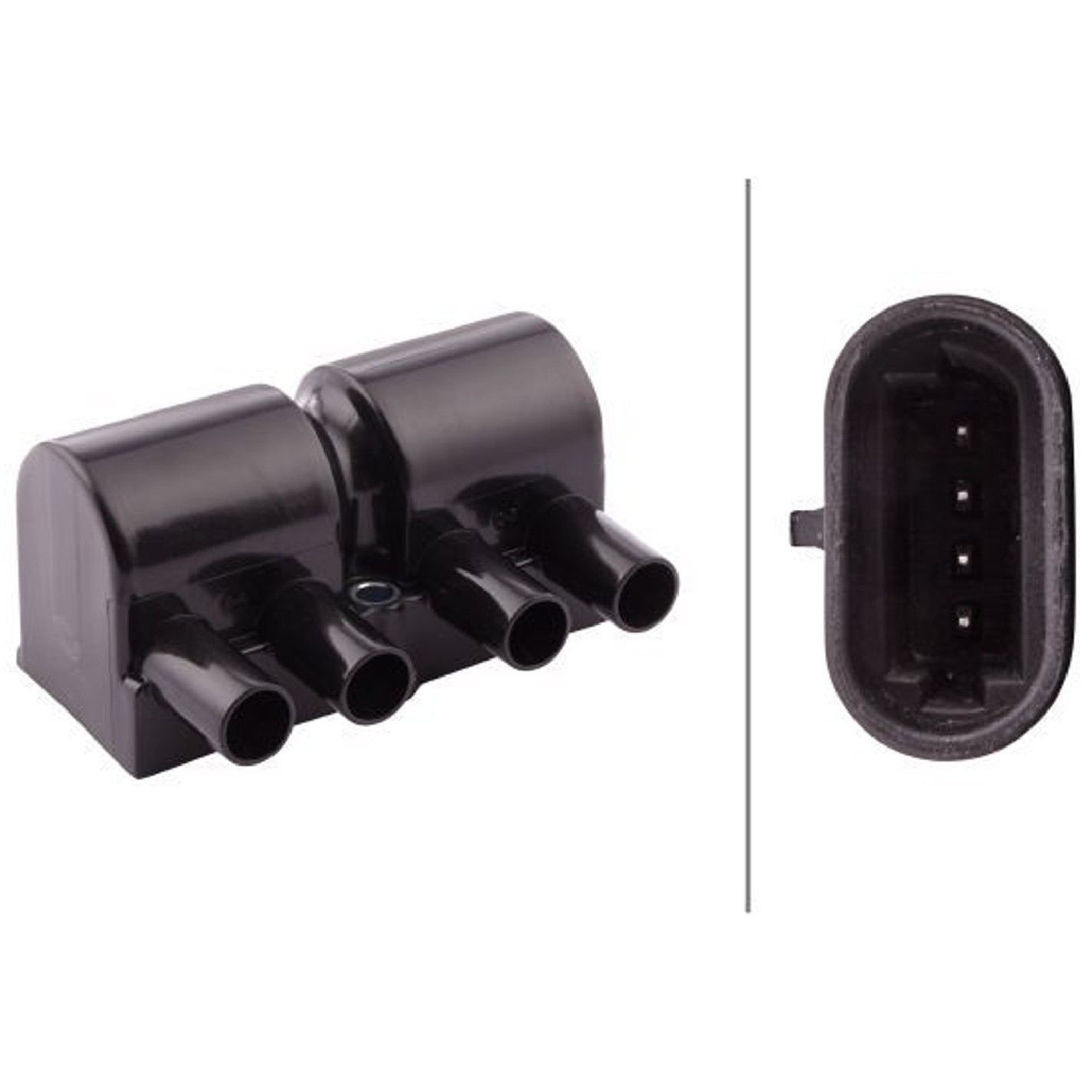 Bobina de Ignição 12V 4 Terminais para Chevrolet Corsa e Corsa Sedan - Hella - HBI0013