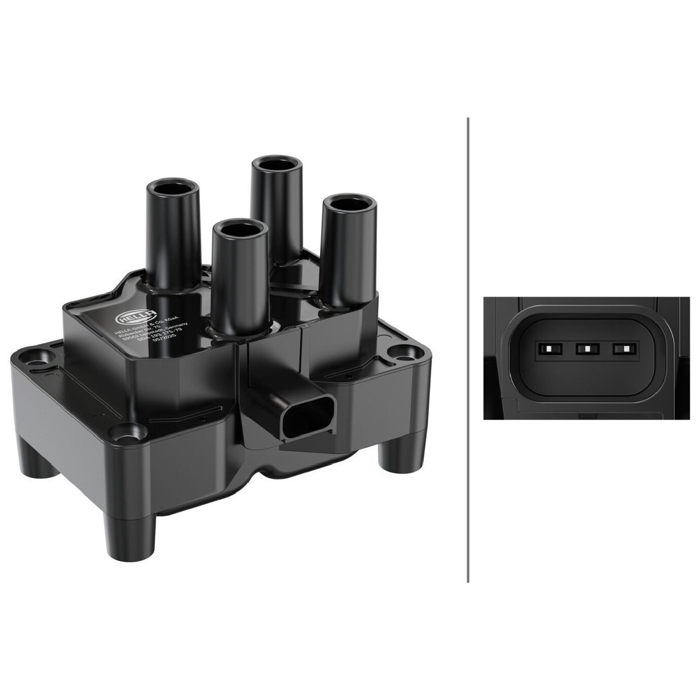 Bobina de Ignição 12V - Hella - HBI0071