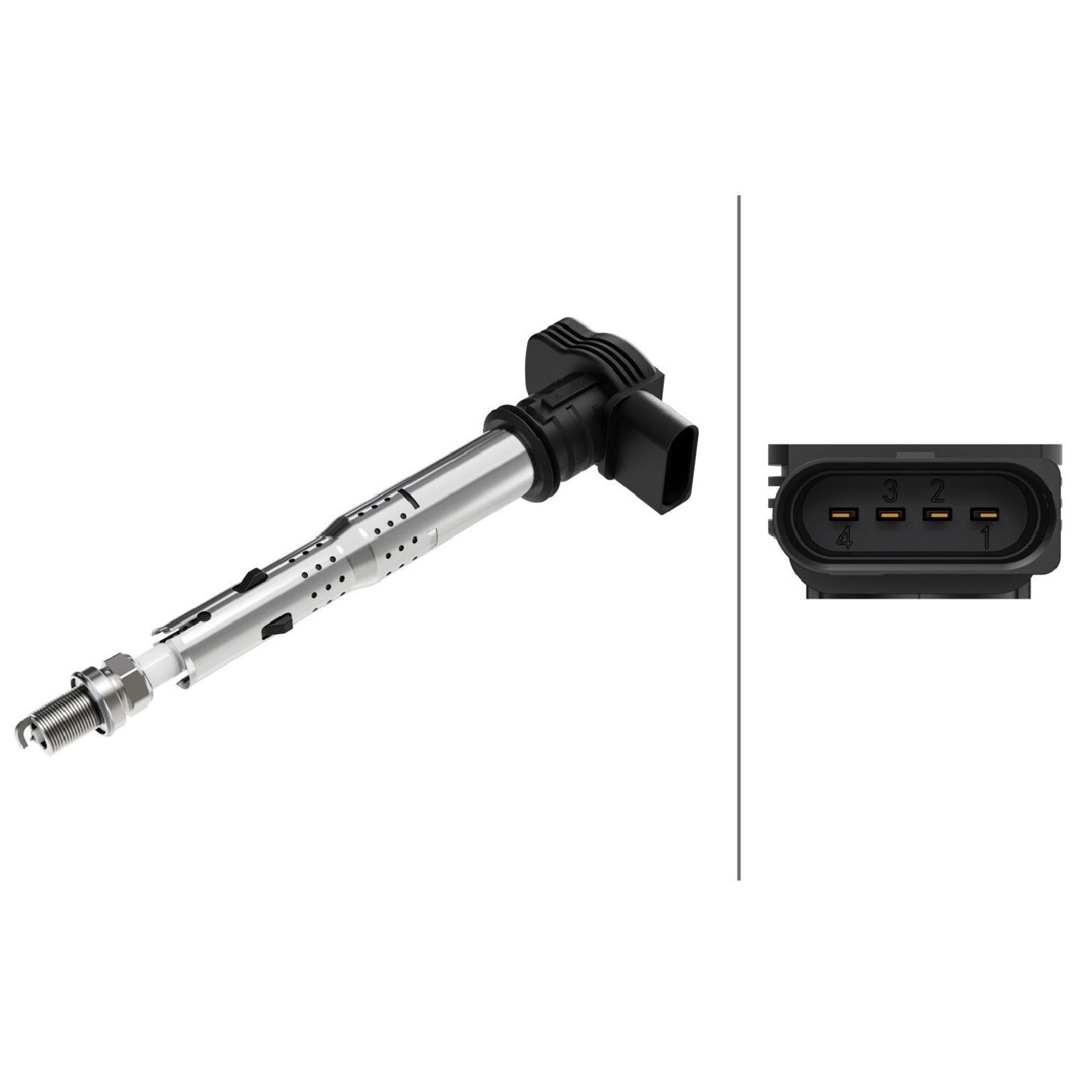 Bobina de Ignição 12V 4 Terminais - Hella - HBI0116