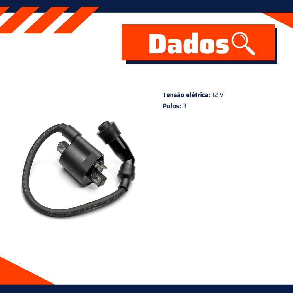 Bobina de Ignição 12V para Dafra Kansas 150 - Magnetron - 90202520