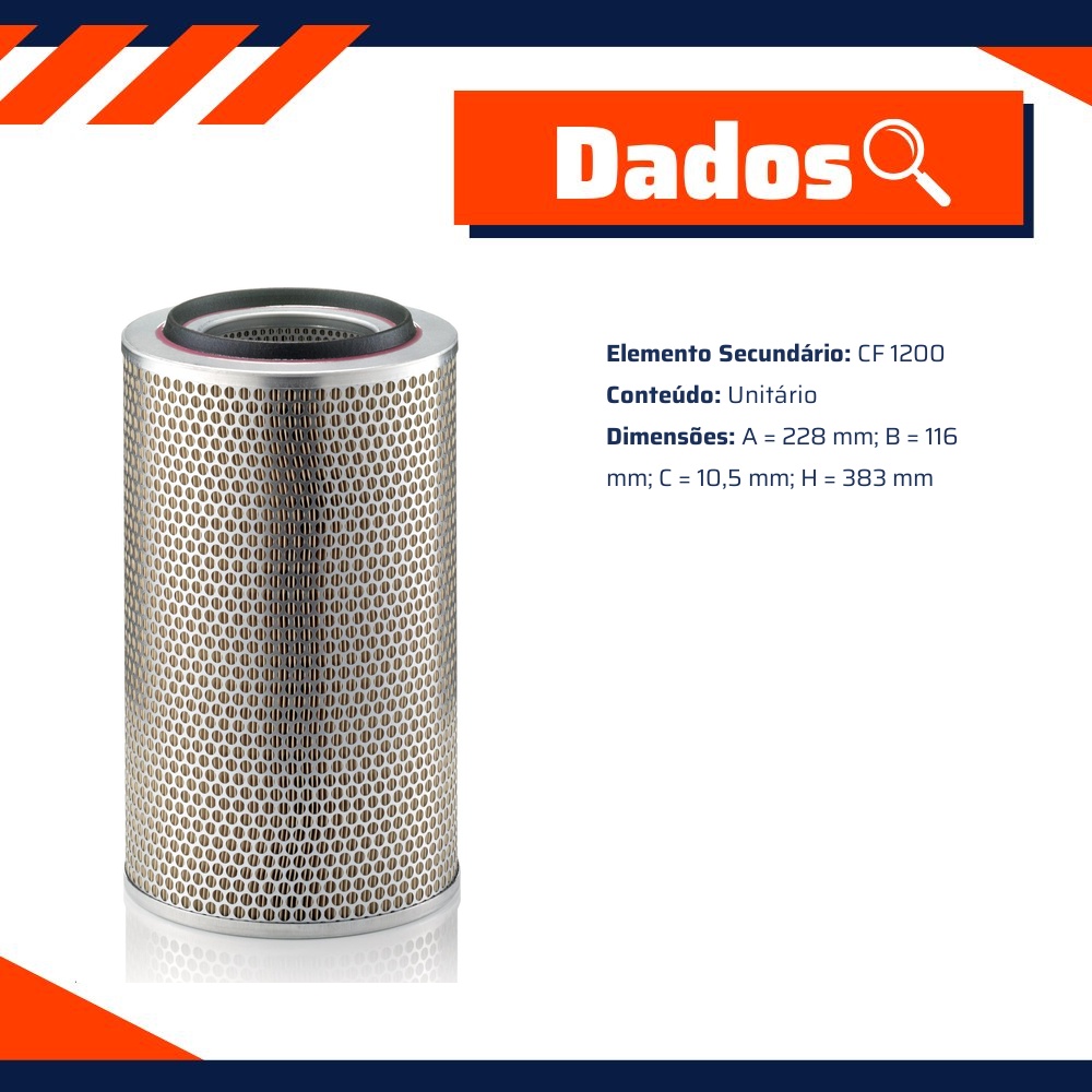 Filtro de Ar do Motor - Mann-Filter - C23440/1