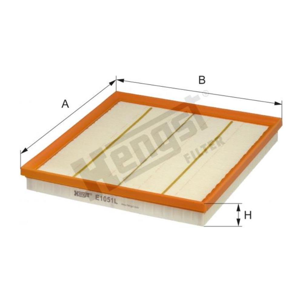 Filtro de Ar do Motor - Hengst - E1051L