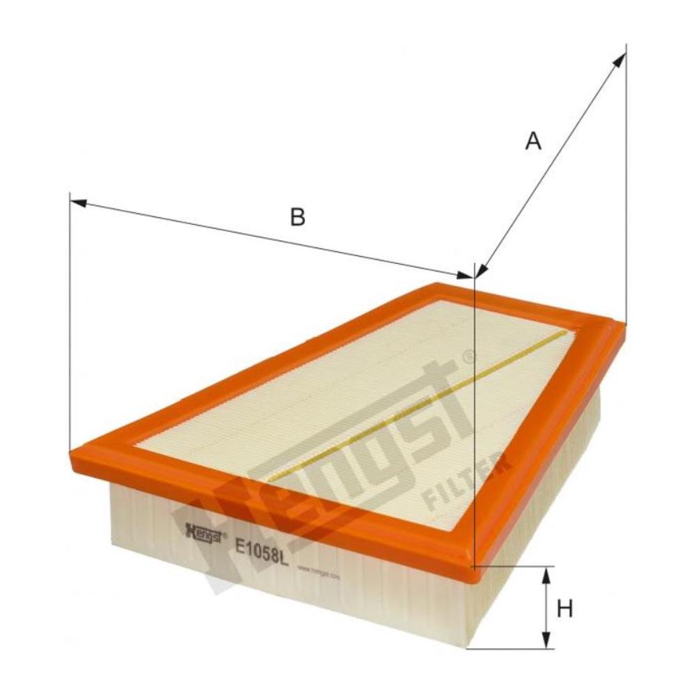 Filtro de Ar para BMW 528i e X1 - Hengst - E1058L