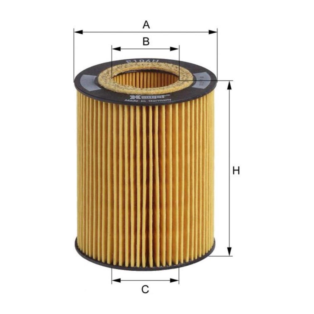 Filtro de Ar do Motor - Hengst - E106H D34