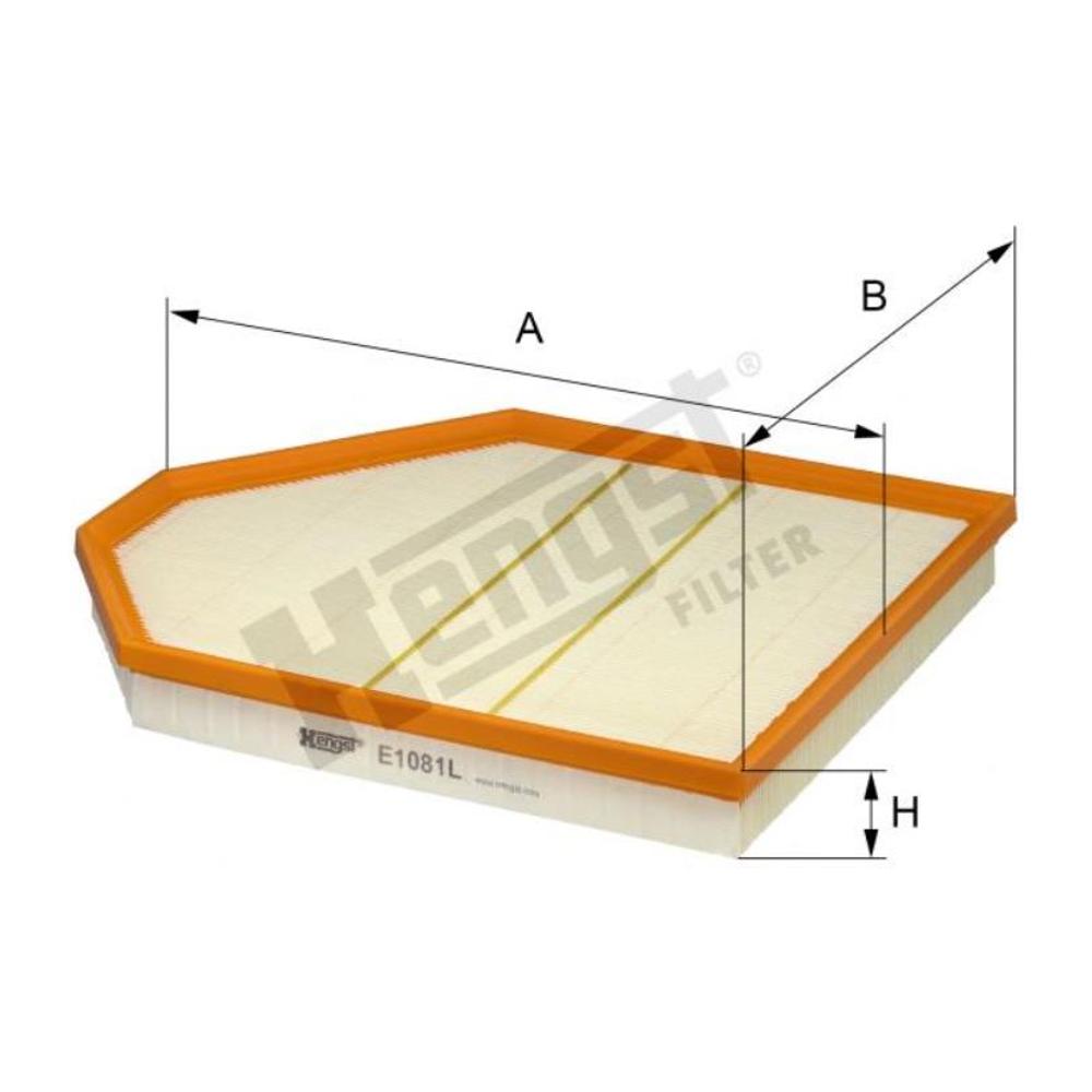 Filtro de Ar para BMW X3 e X4 - Hengst - E1081L