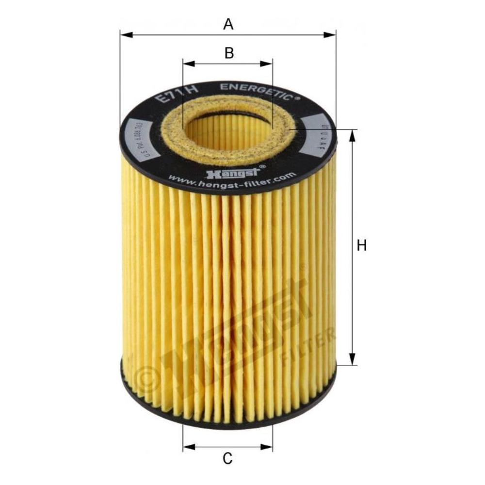 Filtro de Ar do Motor - Hengst - E71H D141
