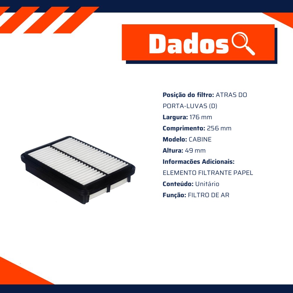 Filtro de Ar Hyundai Santa Fé e Kia Magentis - Tecfil - ARL2345