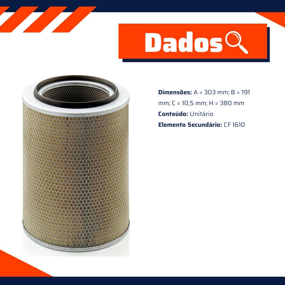 Filtro de Ar do Motor - Mann-Filter - C30703