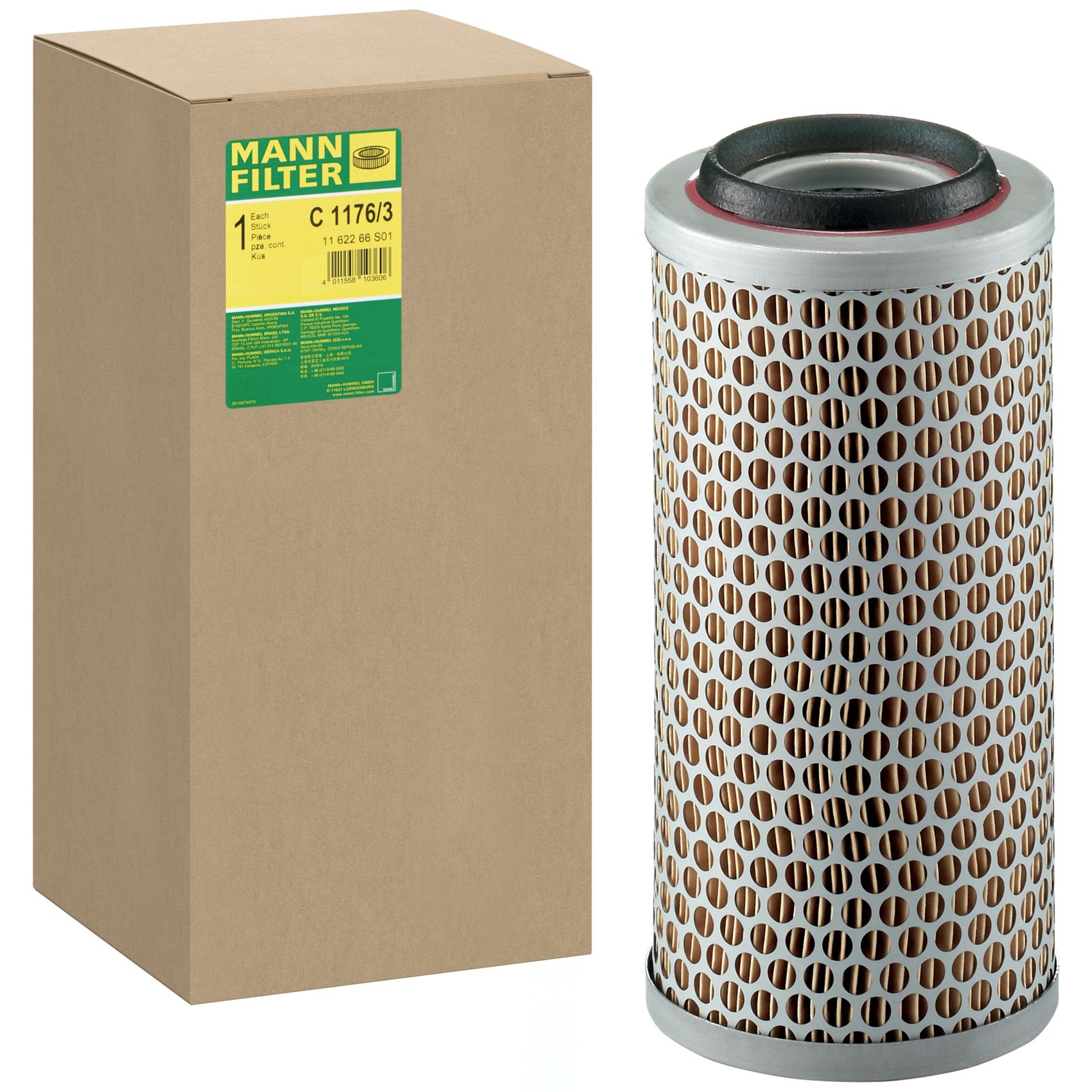 Filtro de Ar para Volkswagen Kombi - Mann-Filter - C1176/3