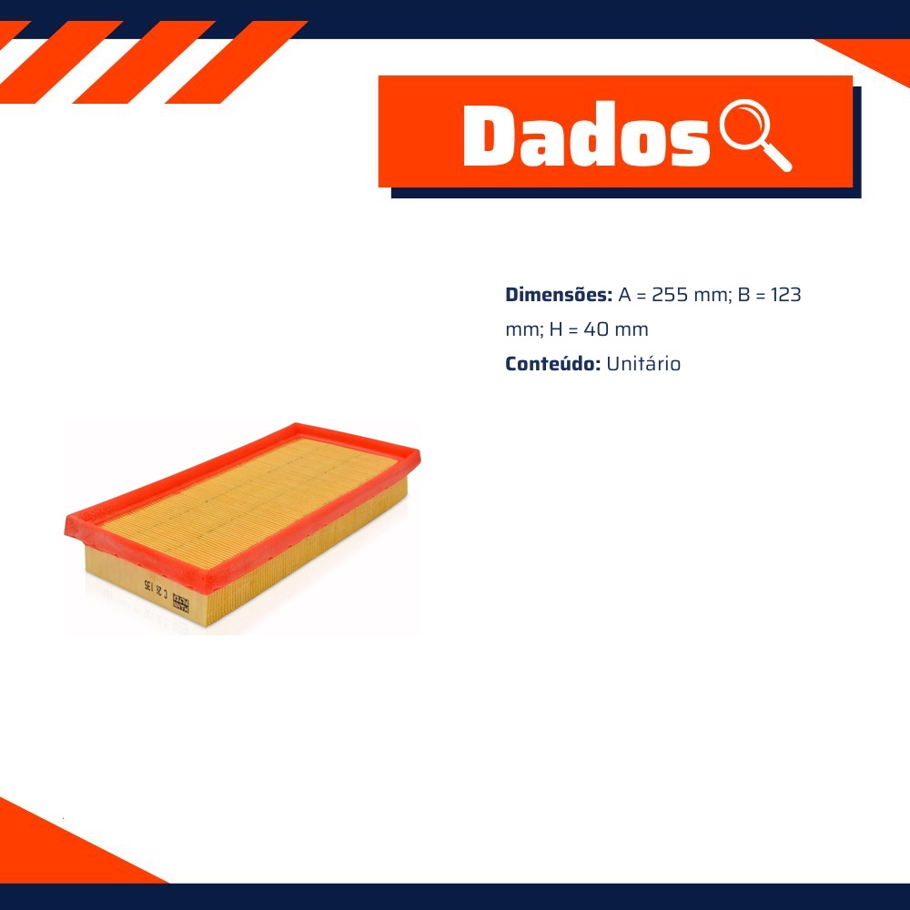 Filtro de Ar para Toyota Etios e Yaris - Mann-Filter - C26135